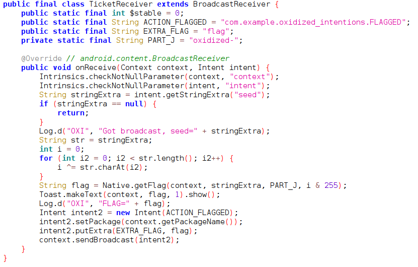 TicketReceiver class decompiled
